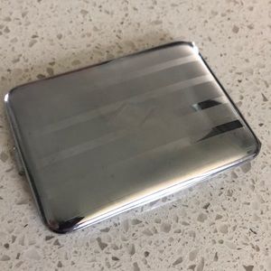 Silver plated Art Deco cigarette case/ wallet.